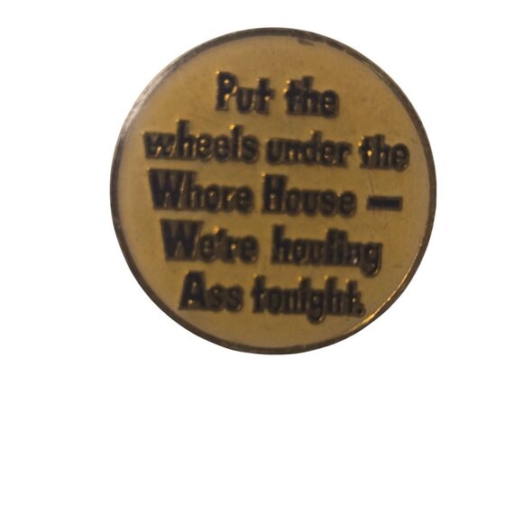Accessories | Vintage Enamel Hat Pin Collectible Humor Funny Pin | Poshmark